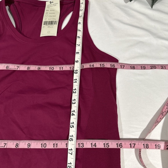 NWT Sweaty Betty [ Medium ] Athlete Seamless Workout Tank Top Amaranth Pink - Picture 5 of 12